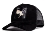 GALLO FINO GREY ROOSTER BLACK SNAPBACK HAT GFGREYGALLO BLK